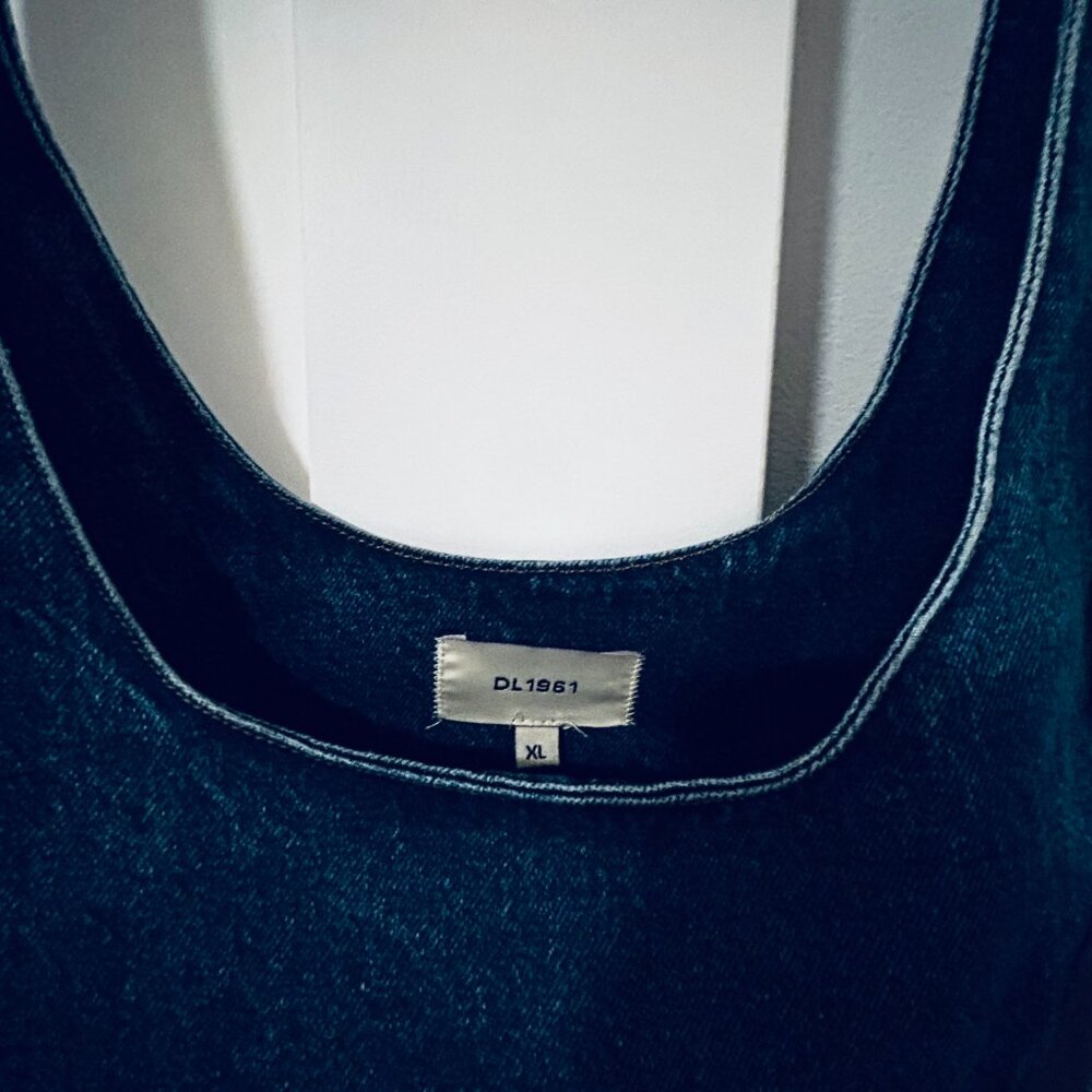 DL1961 Adeline Blue Jean Tank Dress - Picture 3 of 5